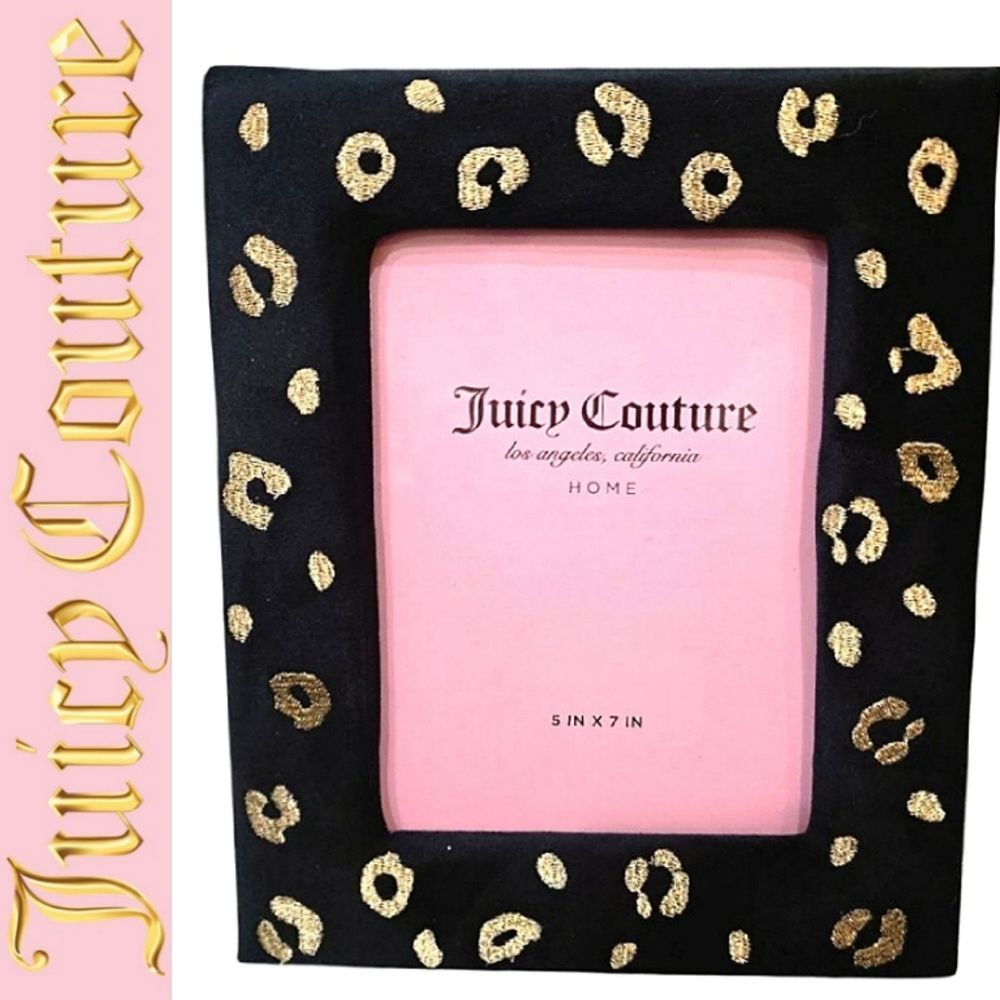 Juicy Couture‎ Home Leopard Print Velour Picture Frame